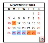 District School Academic Calendar for Duncan Polytechnical High for November 2024