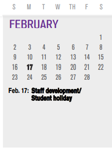 District School Academic Calendar for Hickman Elementary for February 2025