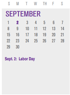 District School Academic Calendar for Luna Elementary for September 2024