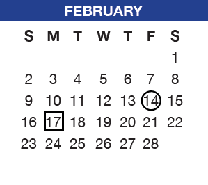 District School Academic Calendar for Sheridan Elem for February 2025