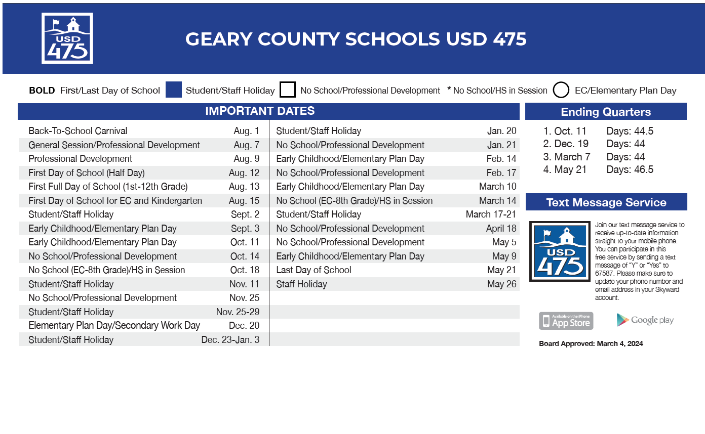 District School Academic Calendar Key for Sheridan Elem