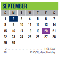 District School Academic Calendar for Lorenzo De Zavala Elementary for September 2024