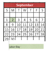 District School Academic Calendar for Chamberlain Elementary School for September 2024