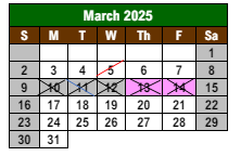 District School Academic Calendar for Lewis And Clark Elementary School for March 2025