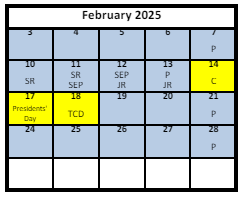 District School Academic Calendar for Bennion Jr High for February 2025