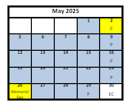 District School Academic Calendar for Bennion Jr High for May 2025