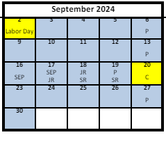 District School Academic Calendar for Bennion Jr High for September 2024