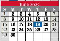 District School Academic Calendar for Heritage Middle for June 2025