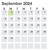 District School Academic Calendar for Stone Elementary for September 2024
