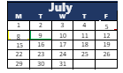 District School Academic Calendar for Fall Creek Intermediate Sch for July 2024