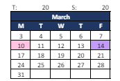 District School Academic Calendar for Fall Creek Intermediate Sch for March 2025