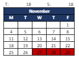 District School Academic Calendar for Fall Creek Intermediate Sch for November 2024