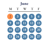 District School Academic Calendar for Lincoln Elementary School for June 2025