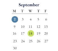 District School Academic Calendar for Lincoln Elementary School for September 2024