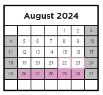 District School Academic Calendar for Abingdon Elementary for August 2024