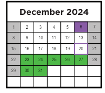 District School Academic Calendar for Abingdon Elementary for December 2024