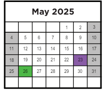 District School Academic Calendar for Abingdon Elementary for May 2025