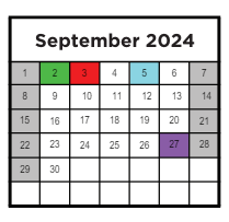 District School Academic Calendar for Abingdon Elementary for September 2024
