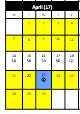 District School Academic Calendar for Hartford Transitional Learning Acade for April 2025
