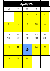 District School Academic Calendar for Parkville Community School for April 2025