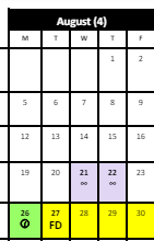 District School Academic Calendar for Parkville Community School for August 2024