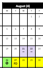 District School Academic Calendar for Hartford Transitional Learning Acade for August 2024