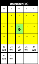 District School Academic Calendar for Hartford Transitional Learning Acade for December 2024