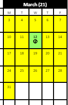 District School Academic Calendar for Parkville Community School for March 2025