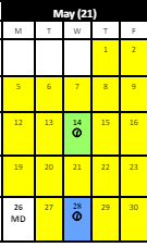 District School Academic Calendar for Hartford Transitional Learning Acade for May 2025