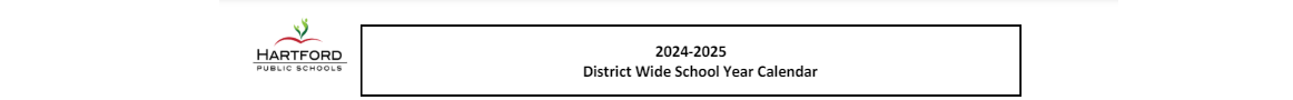 District School Academic Calendar for Hartford Transitional Learning Acade