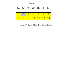 District School Academic Calendar for Kapunahala Elementary School for June 2025