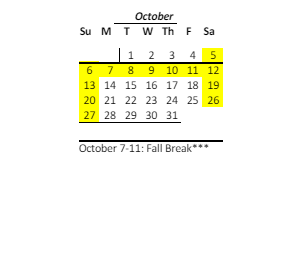 District School Academic Calendar for Waianae Elementary School for October 2024