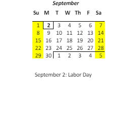 District School Academic Calendar for Maili Elementary School for September 2024