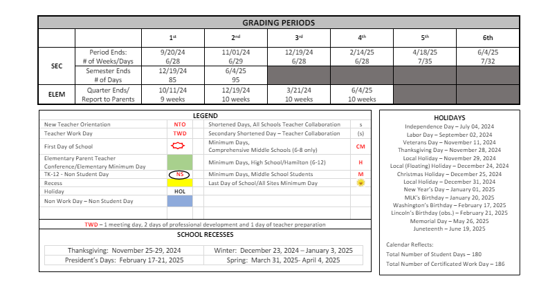 District School Academic Calendar Key for Hemet Academy For Applied Academic And Technology