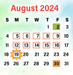 District School Academic Calendar for Glen Allen Elementary for August 2024