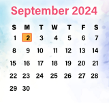 District School Academic Calendar for Moody Middle for September 2024