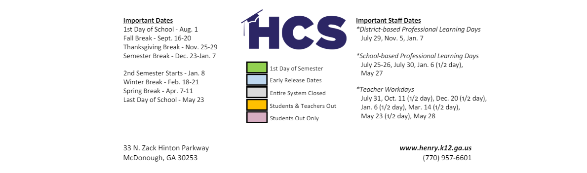 District School Academic Calendar Key for Campbellsburg Elementary School