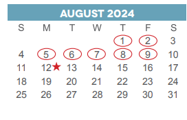 District School Academic Calendar for Rebuild Hisd Campus for August 2024
