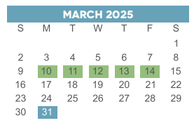 District School Academic Calendar for Rebuild Hisd Campus for March 2025
