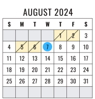 District School Academic Calendar for Atascocita High School for August 2024