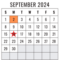 District School Academic Calendar for Hidden Hollow Elementary for September 2024