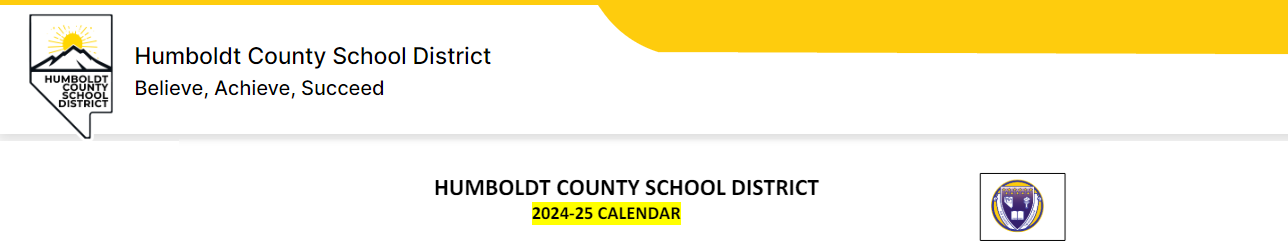 District School Academic Calendar for Winnemucca Grammar School