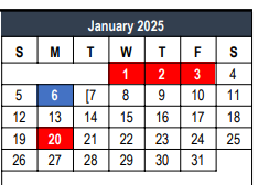 District School Academic Calendar for Lakewood Elementary for January 2025