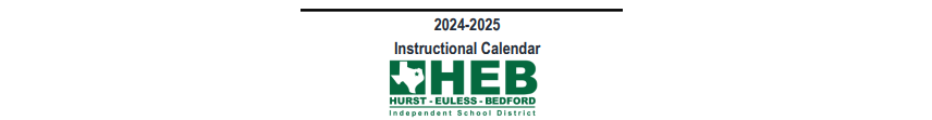 District School Academic Calendar for Hurst J H