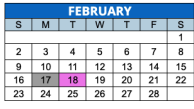 District School Academic Calendar for James Russell Lowell School 51 for February 2025