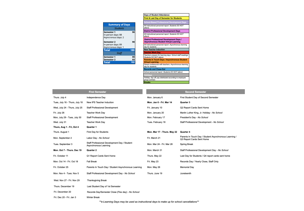 District School Academic Calendar Key for Emmerich Manual High School