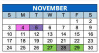District School Academic Calendar for Thomas Carr Howe Academy for November 2024