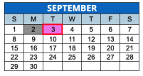 District School Academic Calendar for Thomas Carr Howe Academy for September 2024