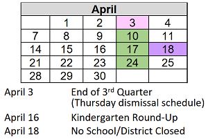 District School Academic Calendar for Robert Lucas Elementary School for April 2025