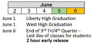 District School Academic Calendar for Robert Lucas Elementary School for June 2025